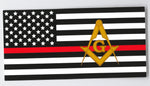Thin Blue/Green/Red Line Flag Decals