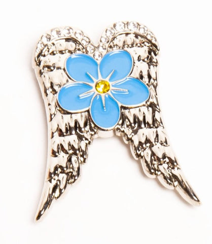 2018/ 2024 Lady Chapman "Forget Me Not" with Angel Wings Pendent