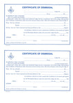 Form 30- Certificate of Dismissal