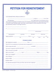 Form 44- Petition for Reinstatement