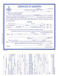 Form 34- Certificate of Demission