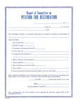 Form 45-A- Report of Committee on Petition for Restoration