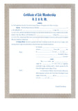Form 57- Certificate of Life Membership A.F. & A.M. (Fill in Information Below)