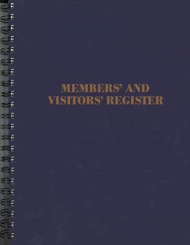 Form 113- Members and Visitors Register (Spiral Bound)